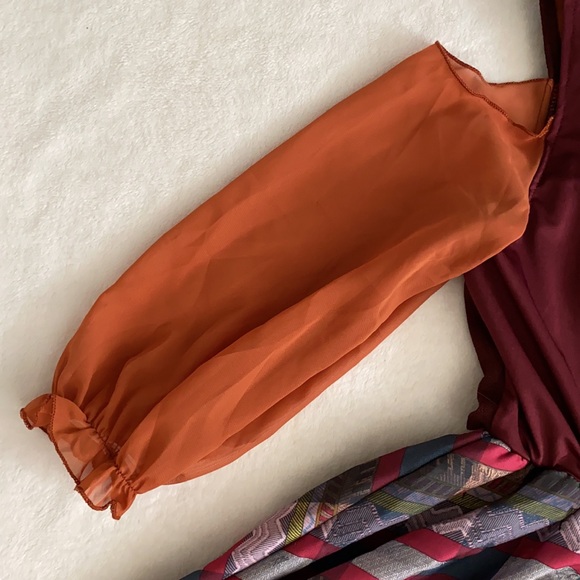 Spirit Kids Costume with Orange and Burgundy - Picture 11 of 16